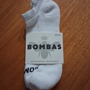 Bombas  Women's Running Ankle socks - Size Medium 8-10.5 White